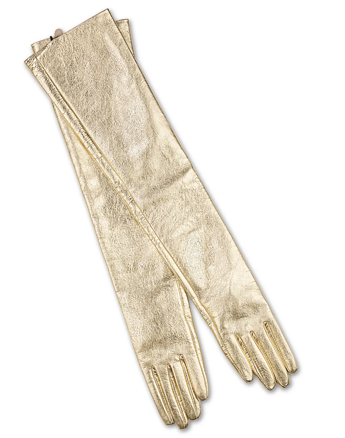 Cynthia Rowley Bea Long Metallic Leather Gloves- Accessories | Accessories