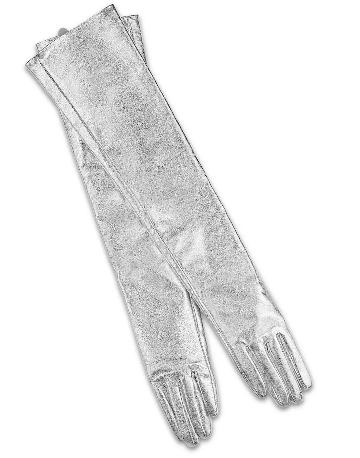 Cynthia Rowley Bea Long Metallic Leather Gloves- Accessories | Accessories