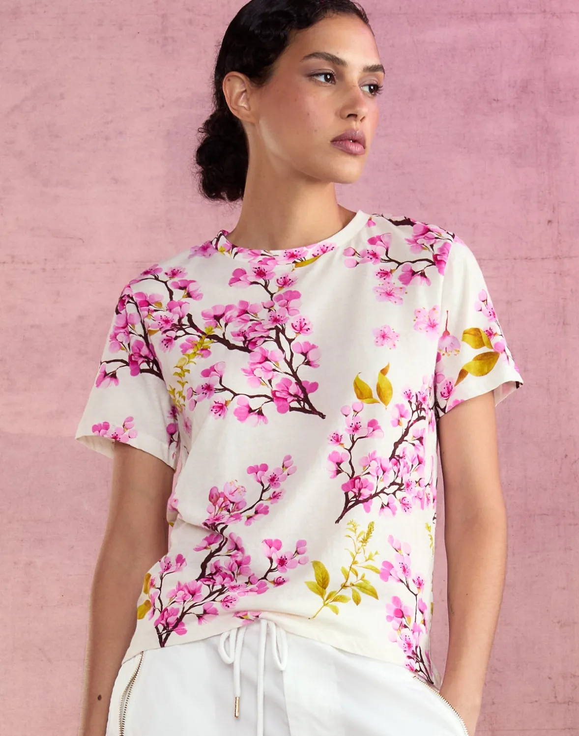 Cynthia Rowley Bloom Tee- Tops