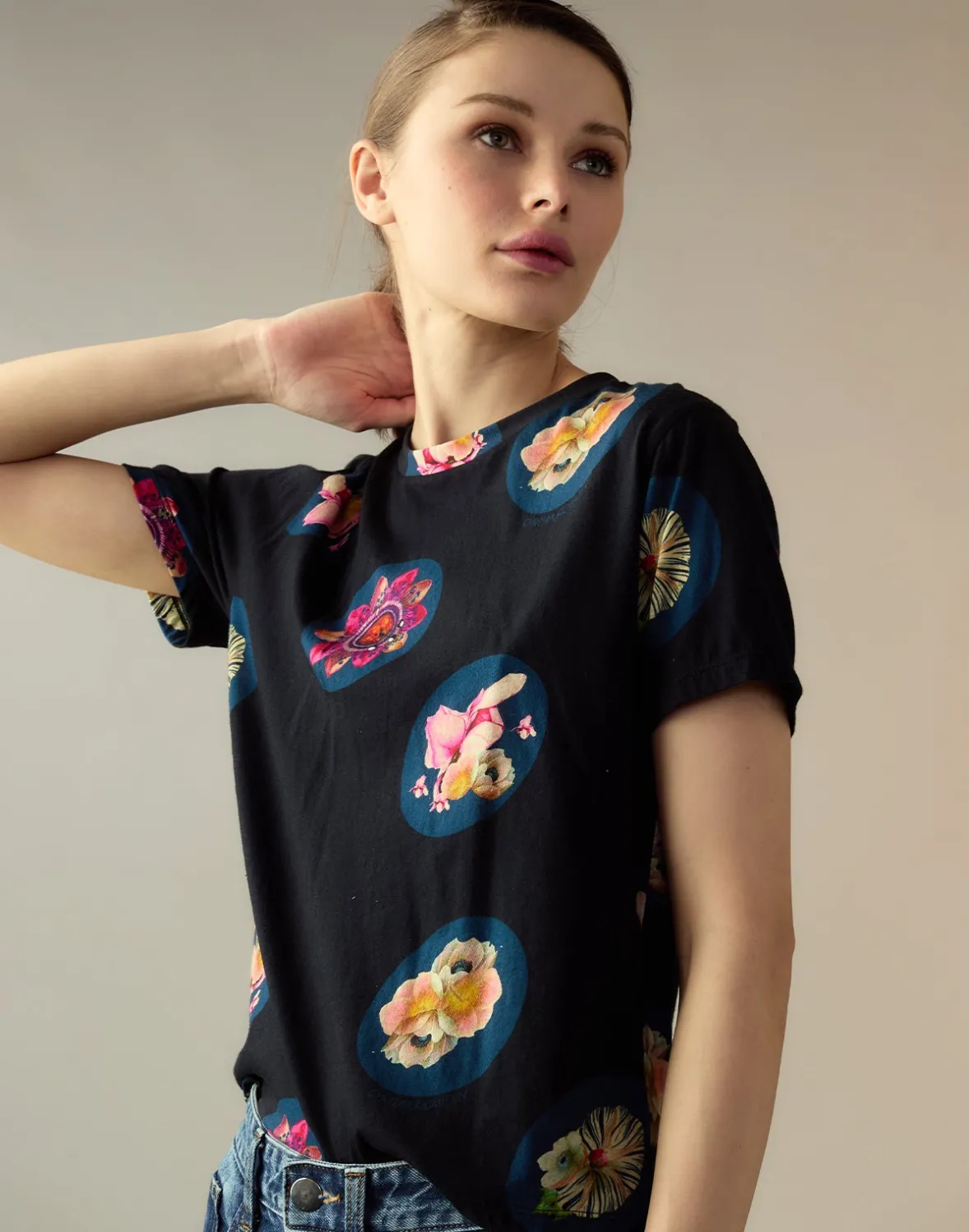 Cynthia Rowley Bloom Tee- Tops