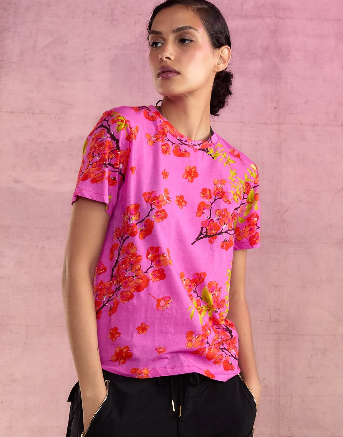 Cynthia Rowley Bloom Tee- Tops