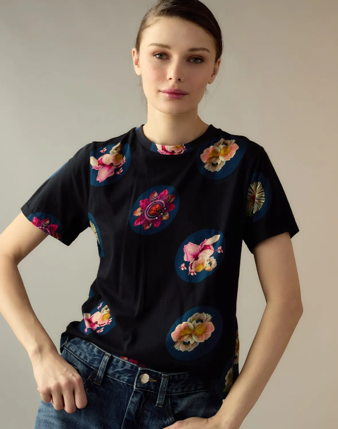 Cynthia Rowley Bloom Tee- Tops