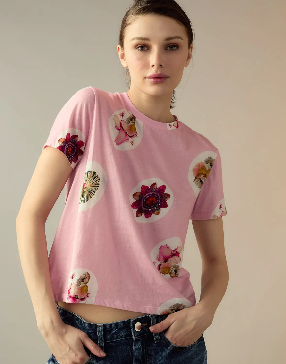 Cynthia Rowley Bloom Tee- Tops