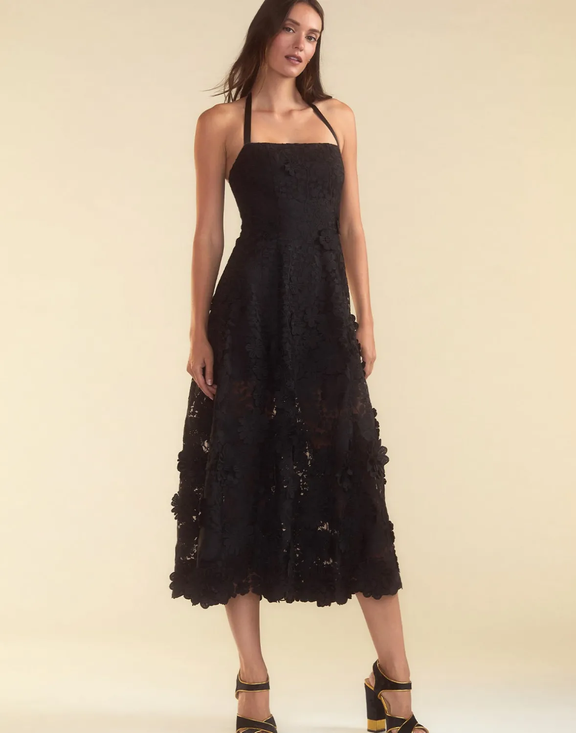 Cynthia Rowley Blooming Lace Halter Dress- Dresses