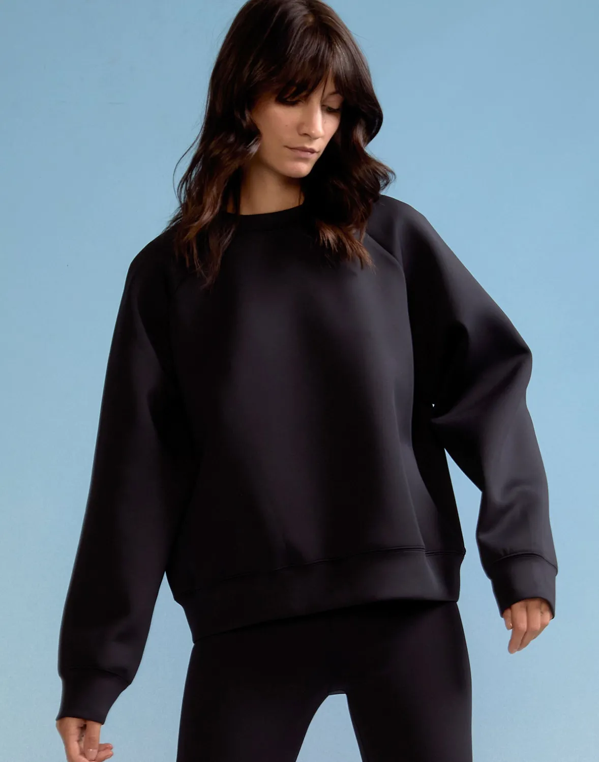 Cynthia Rowley Bonded Pullover Sweatshirt- All Sport