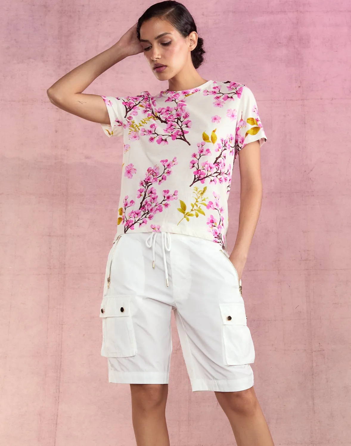 Cynthia Rowley Cargo Board Shorts- Bottoms