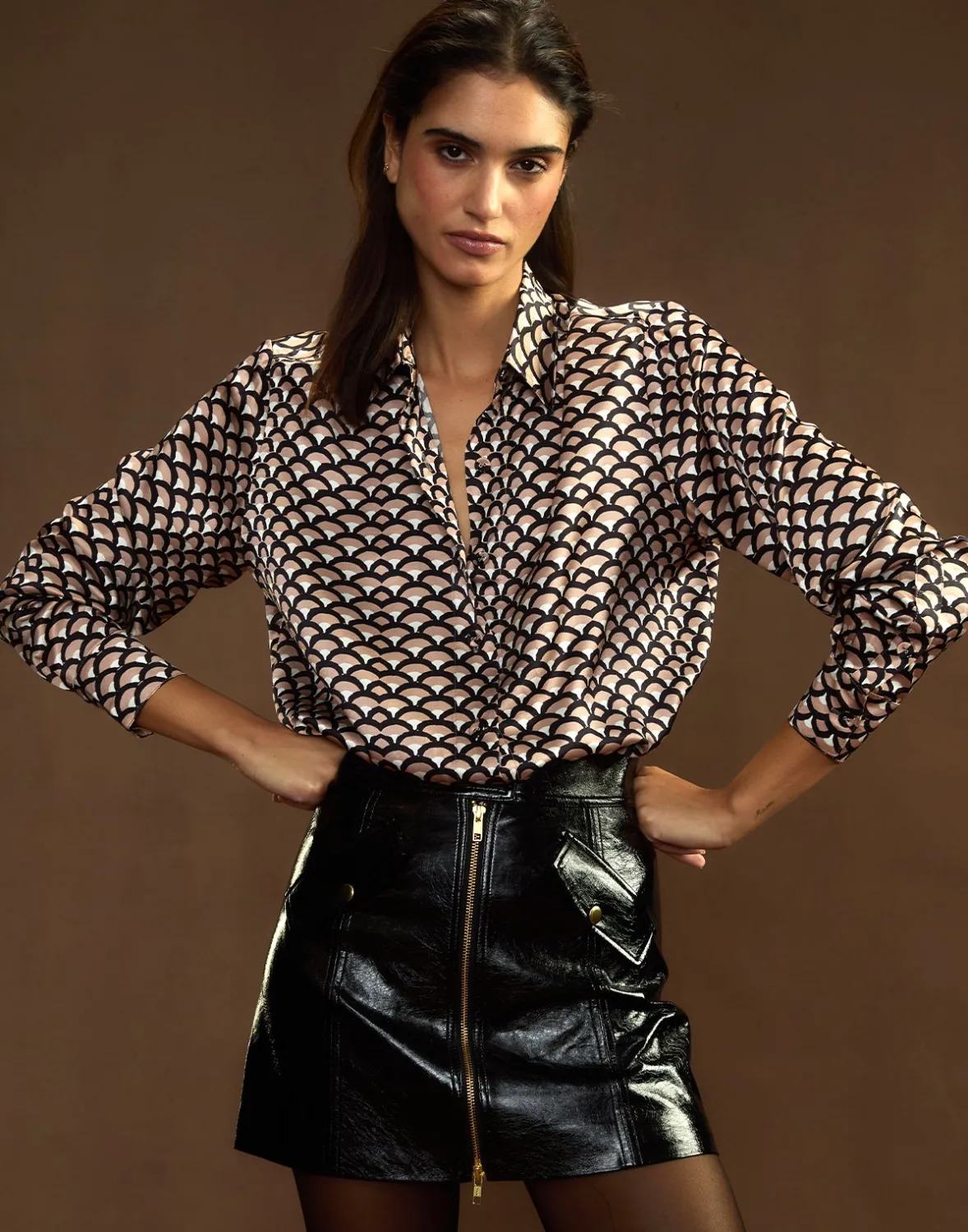 Cynthia Rowley Collectible Silk Shirt- Tops