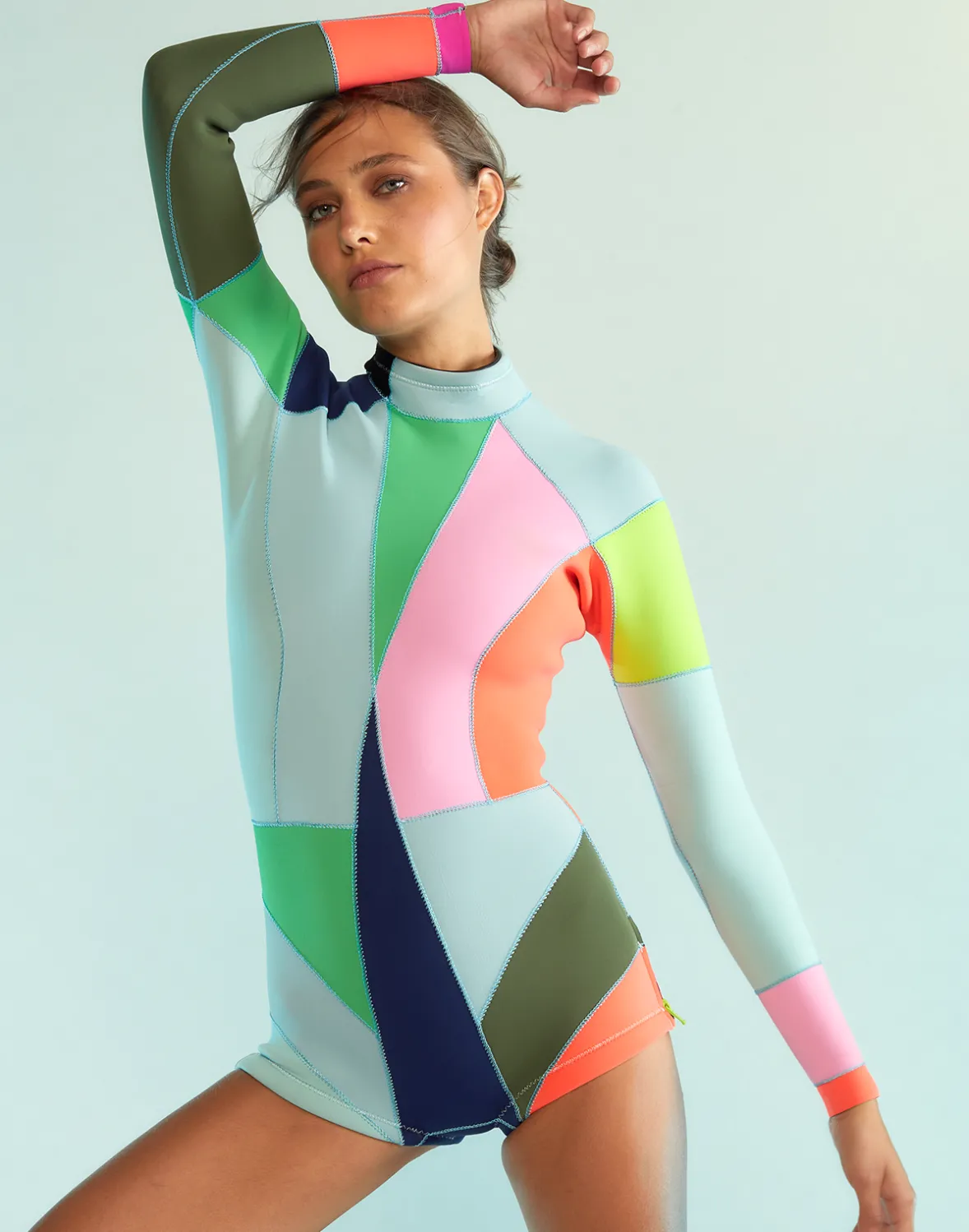 Cynthia Rowley Colorblock Wetsuit- Surf & Swim