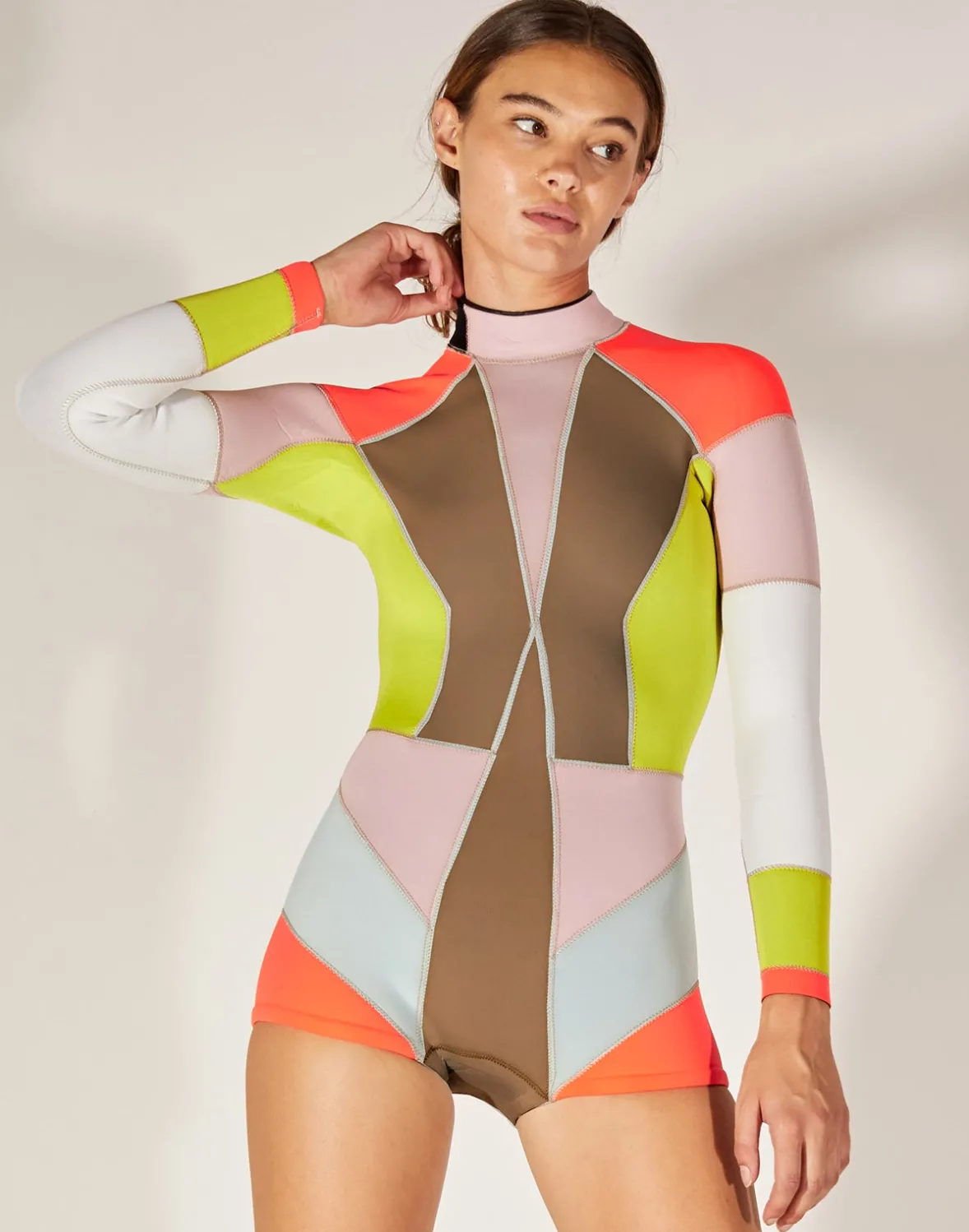 Cynthia Rowley Colorblock Wetsuit- Surf & Swim