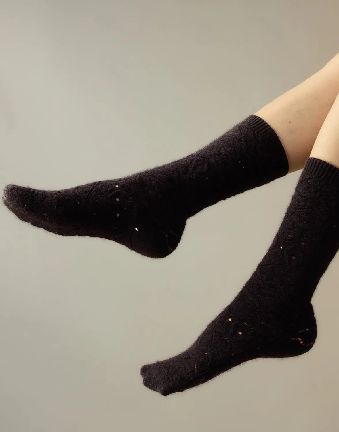 Cynthia Rowley Crochet Wool Socks- Accessories | Accessories