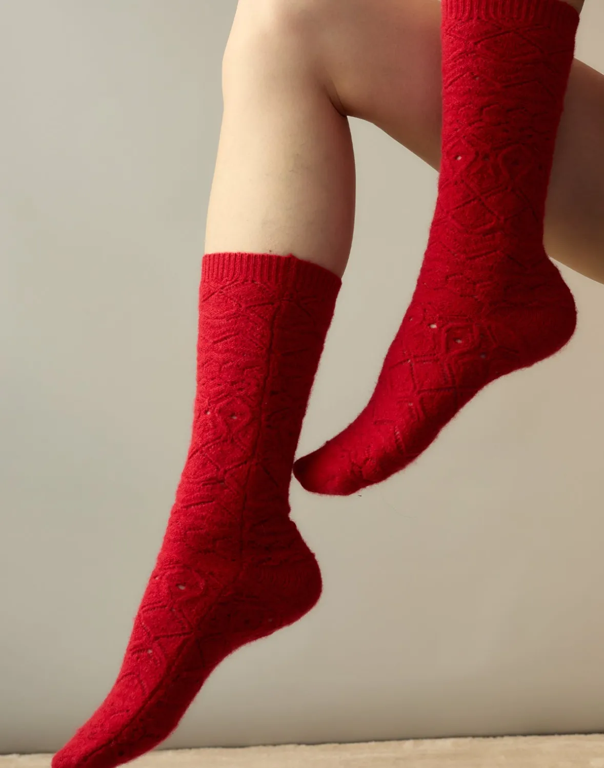 Cynthia Rowley Crochet Wool Socks- Accessories | Accessories