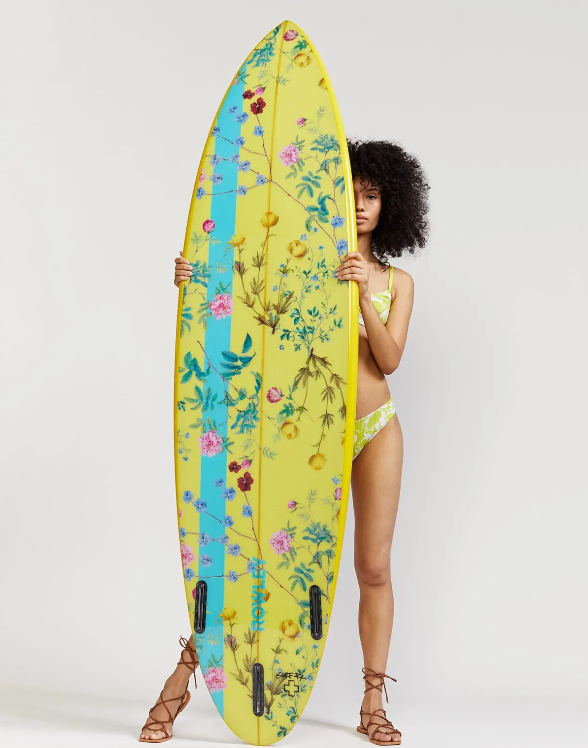 Cynthia Rowley Custom 7' Surfboard - Yellow Garden Floral- Surf & Swim | All Sport