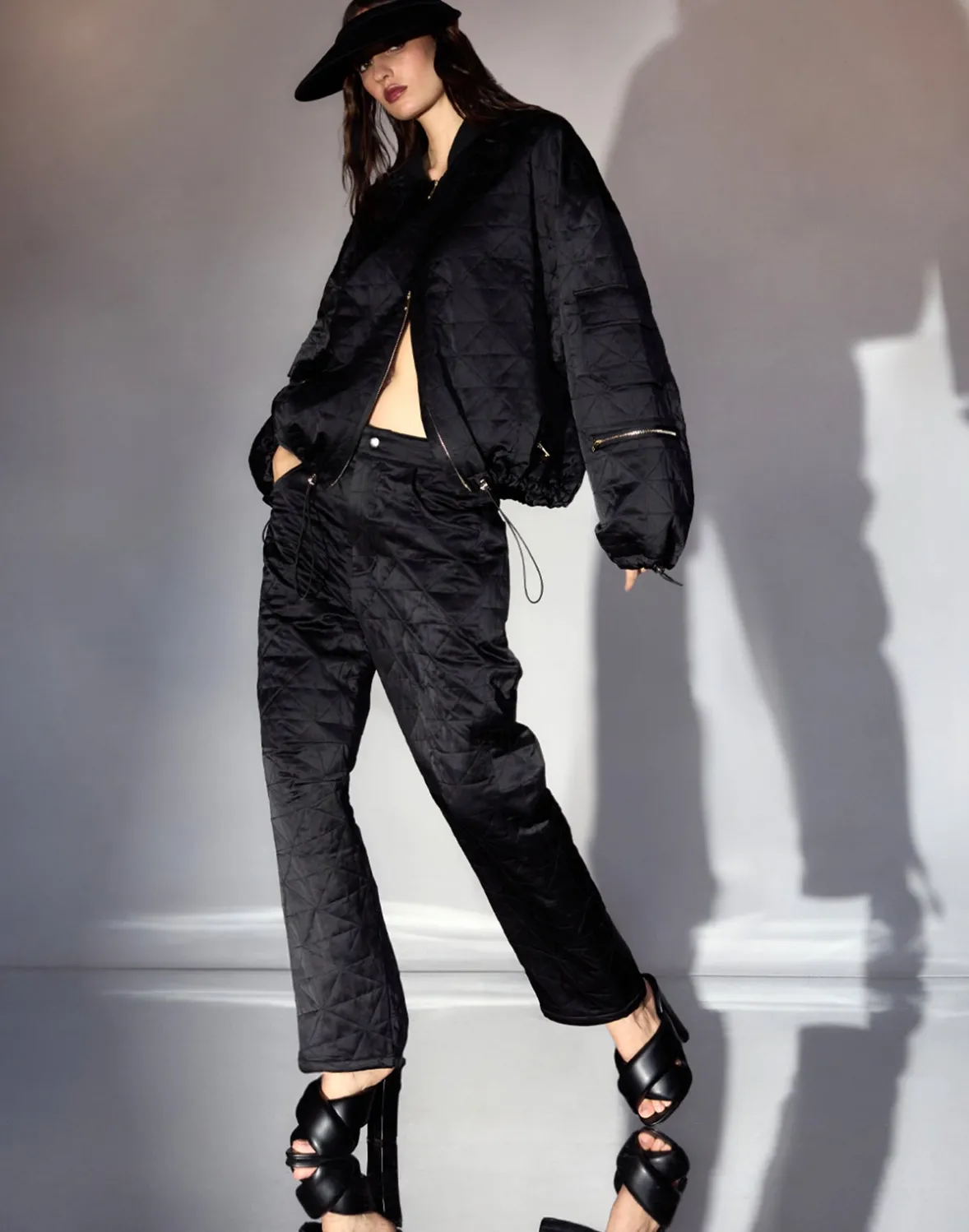 Cynthia Rowley Downtown Quilted Horseshoe Pant- Bottoms