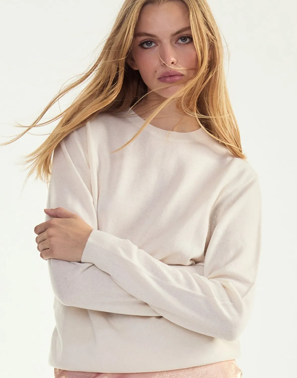 Cynthia Rowley Elea Wool Cashmere Sweater- Tops