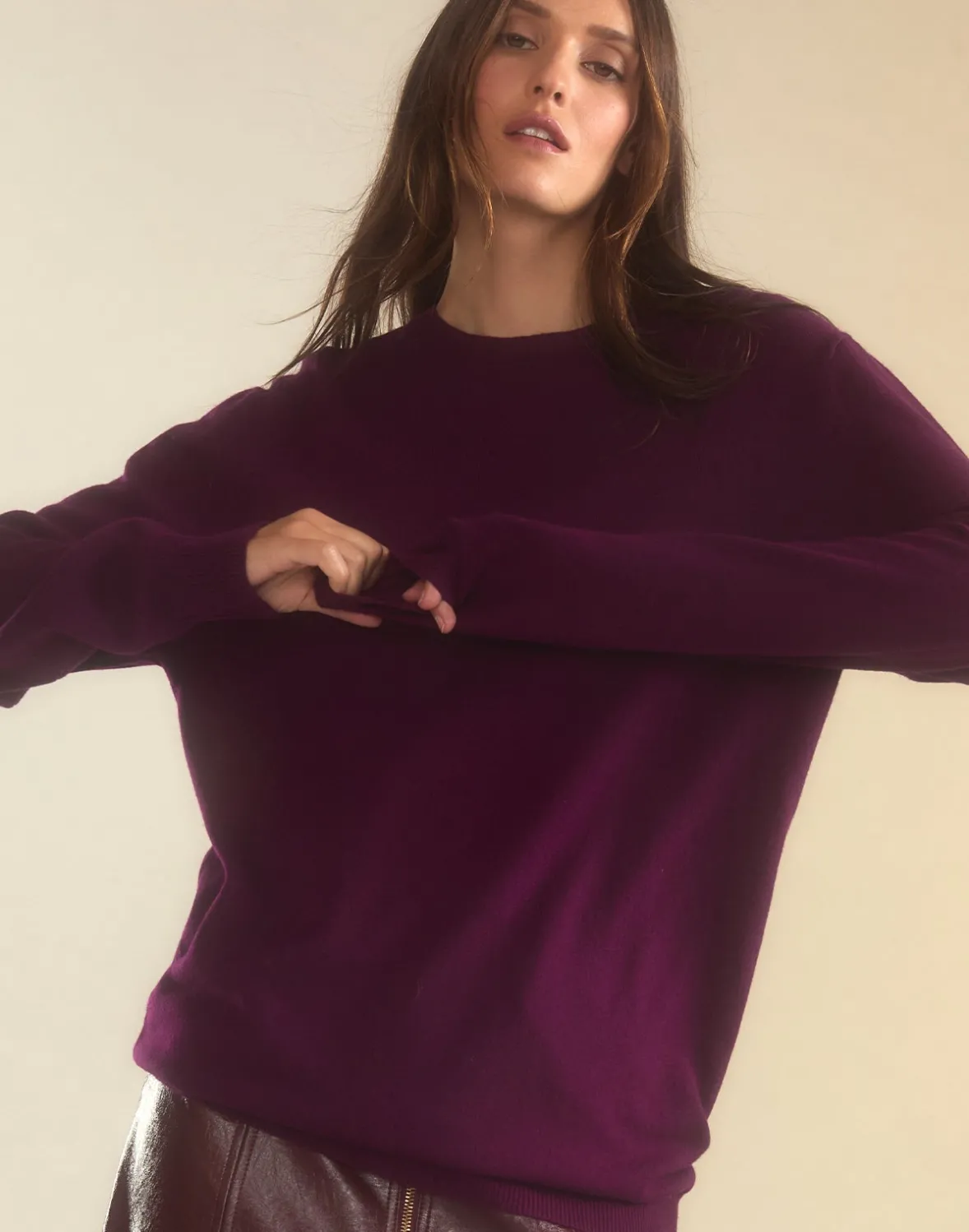 Cynthia Rowley Elea Wool Cashmere Sweater- Tops