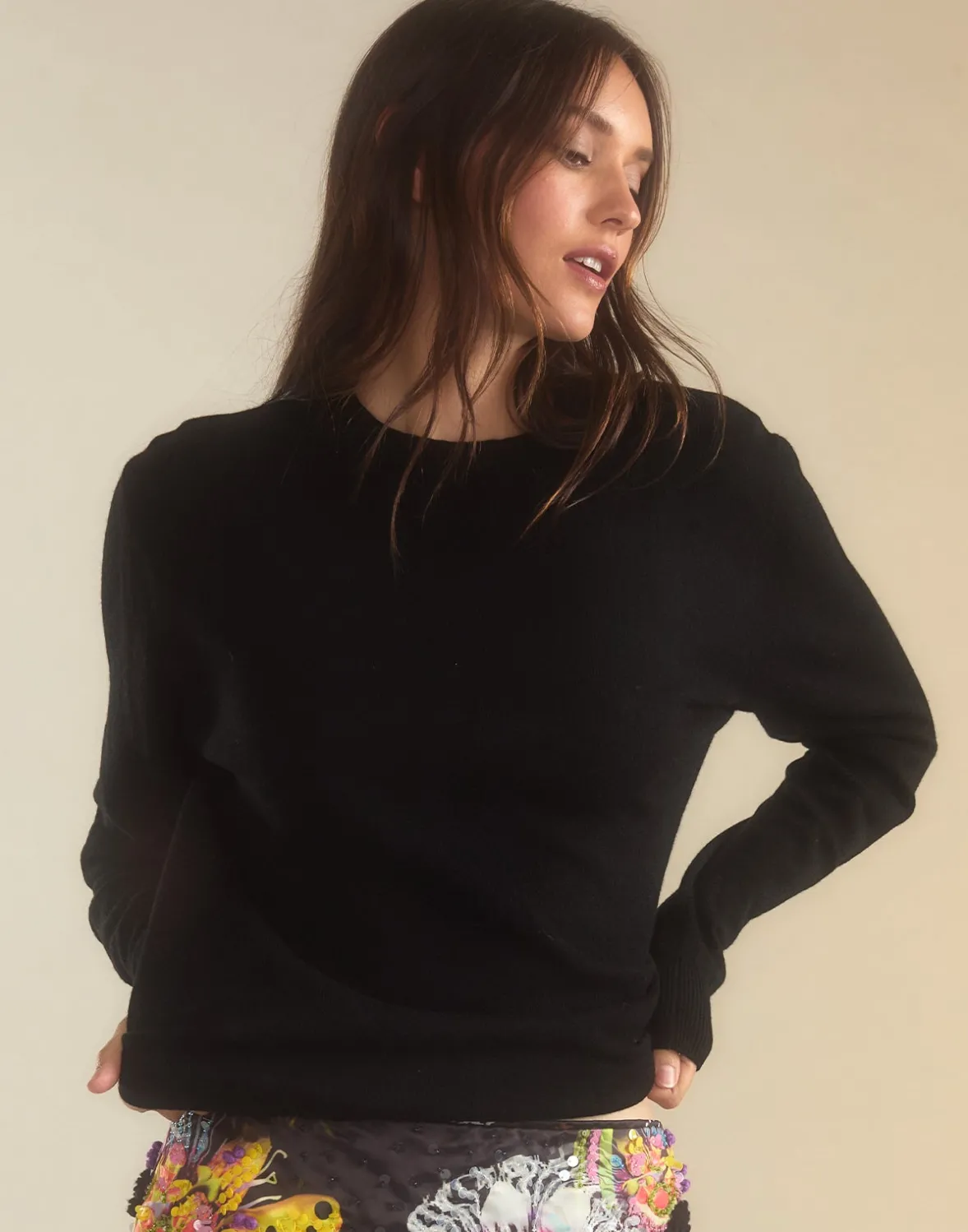 Cynthia Rowley Elea Wool Cashmere Sweater- Tops