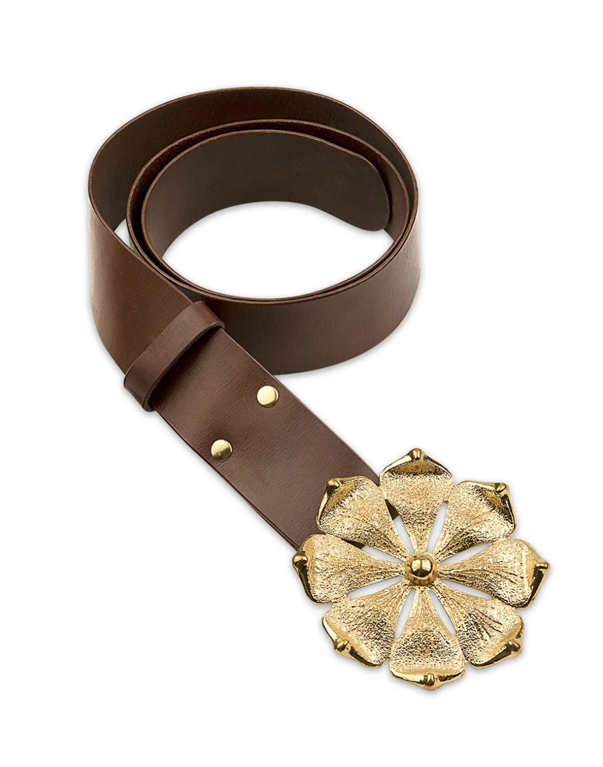 Cynthia Rowley Gold Flower Buckle Belt- Accessories | Accessories