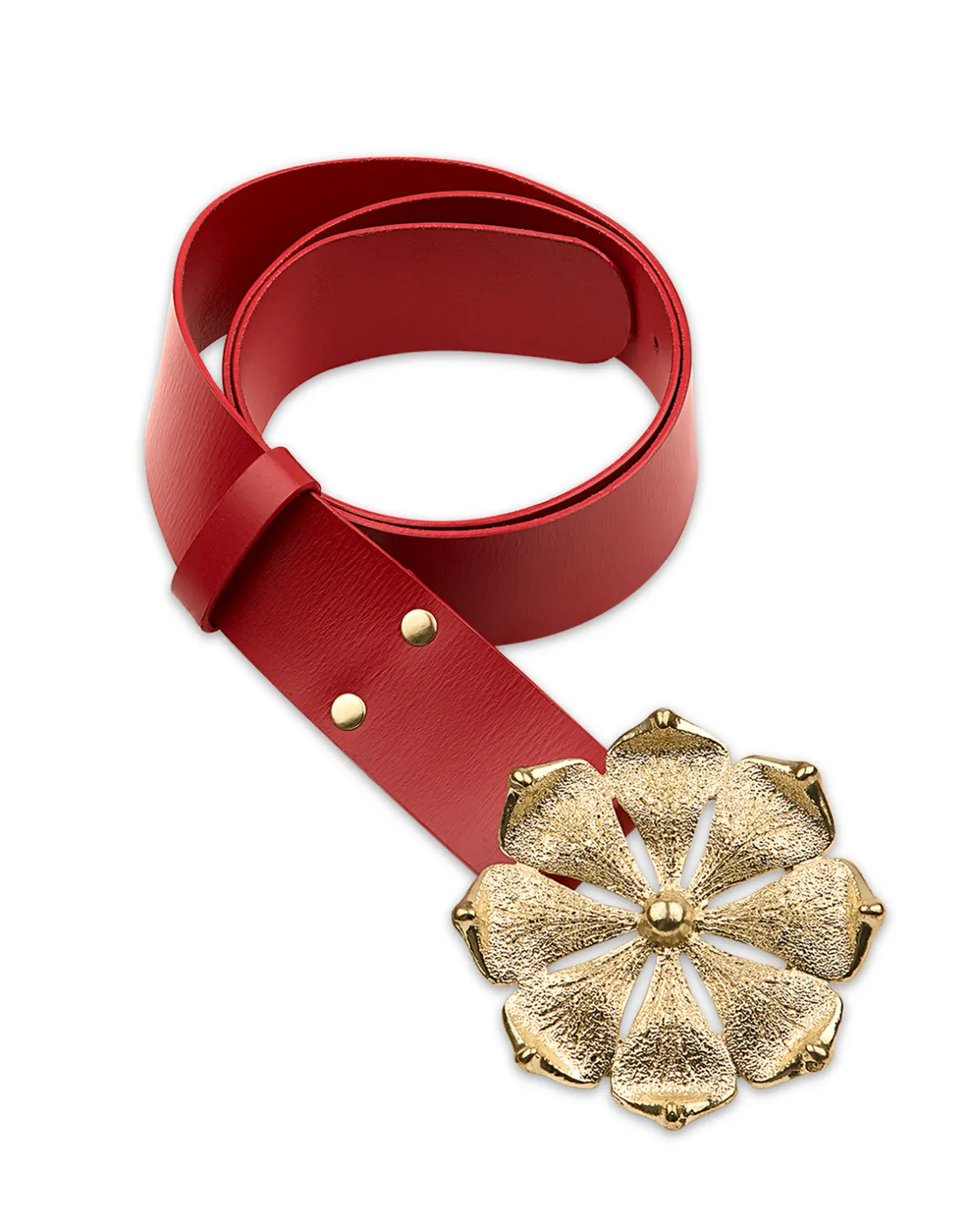 Cynthia Rowley Gold Flower Buckle Belt- Accessories | Accessories