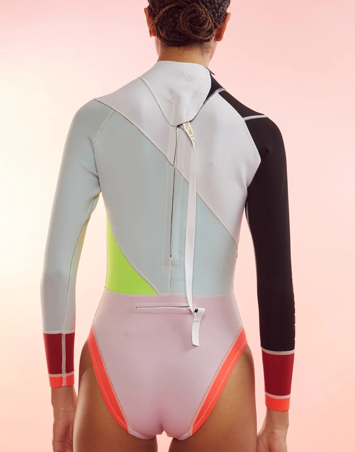 Cynthia Rowley Janet Colorblock High Cut Wetsuit- Surf & Swim