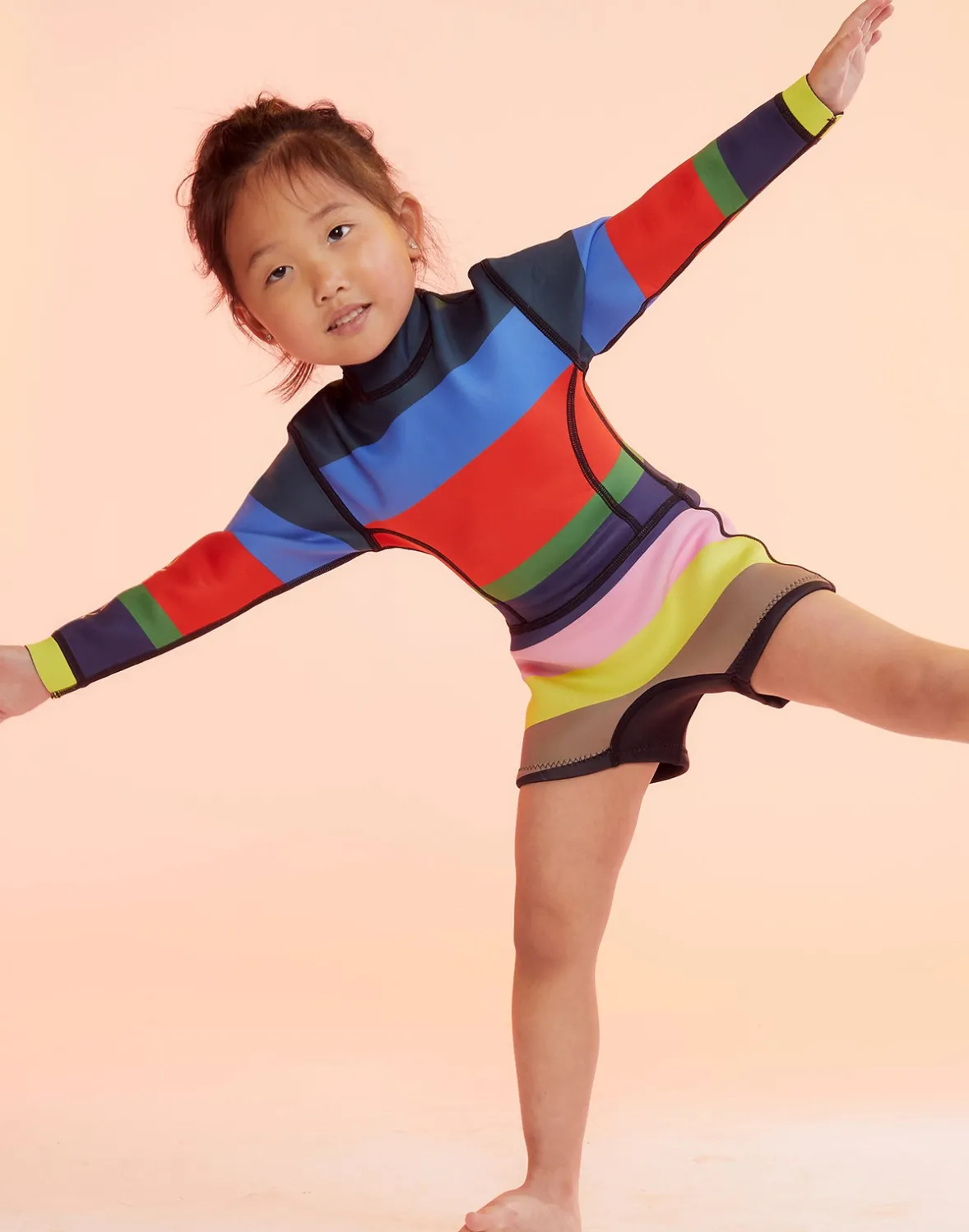 Cynthia Rowley Kids Stripe Wetsuit- Surf & Swim