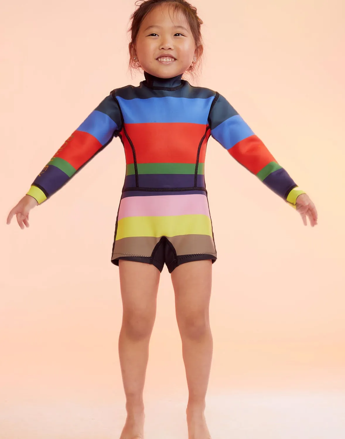 Cynthia Rowley Kids Stripe Wetsuit- Surf & Swim