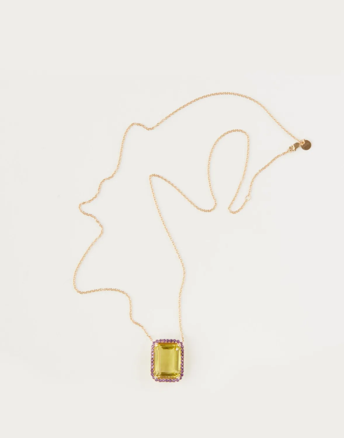 Cynthia Rowley Lemon Quartz with Amethyst Pendant- Accessories | Accessories