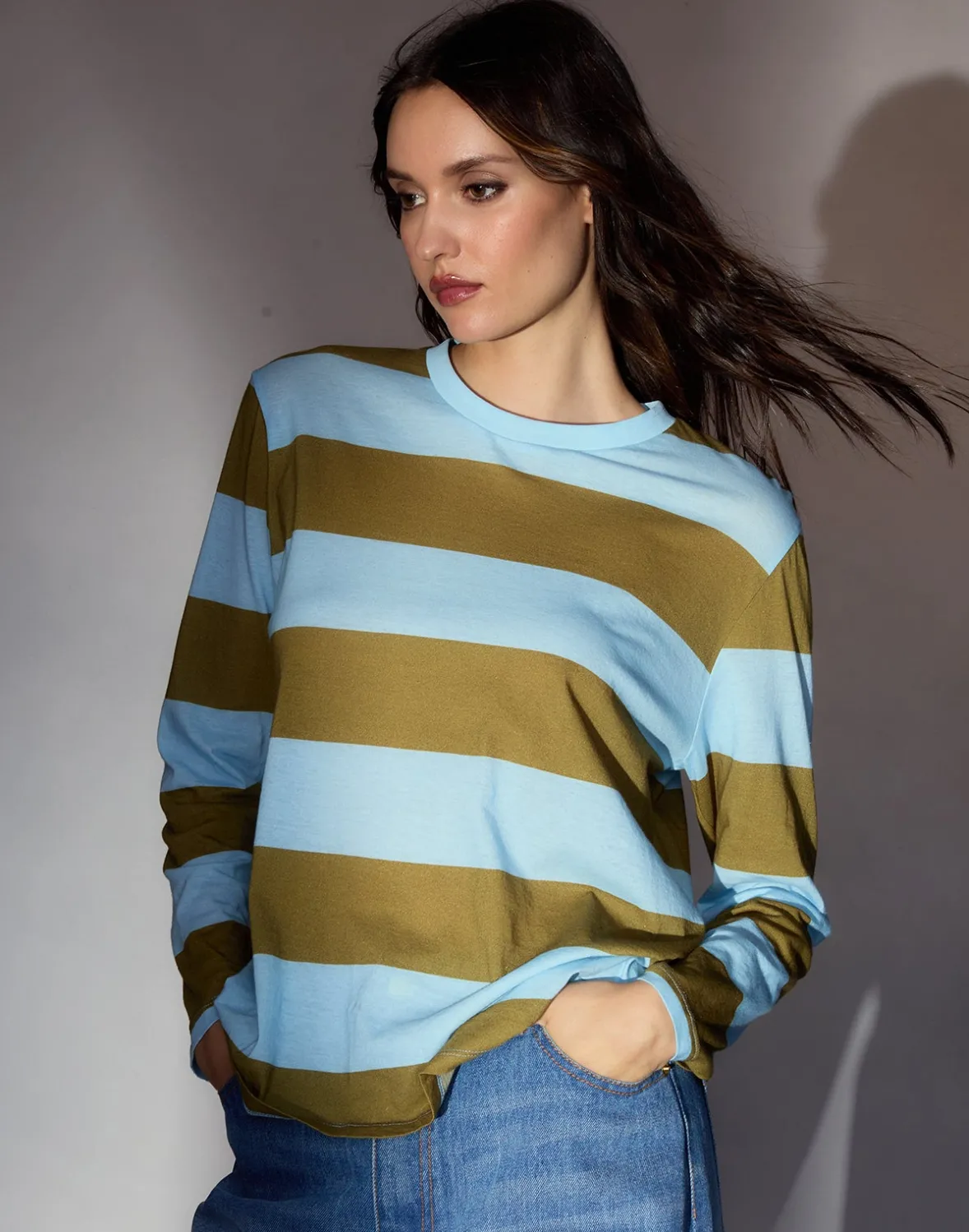 Cynthia Rowley Long Sleeve Everyday Tee- Tops