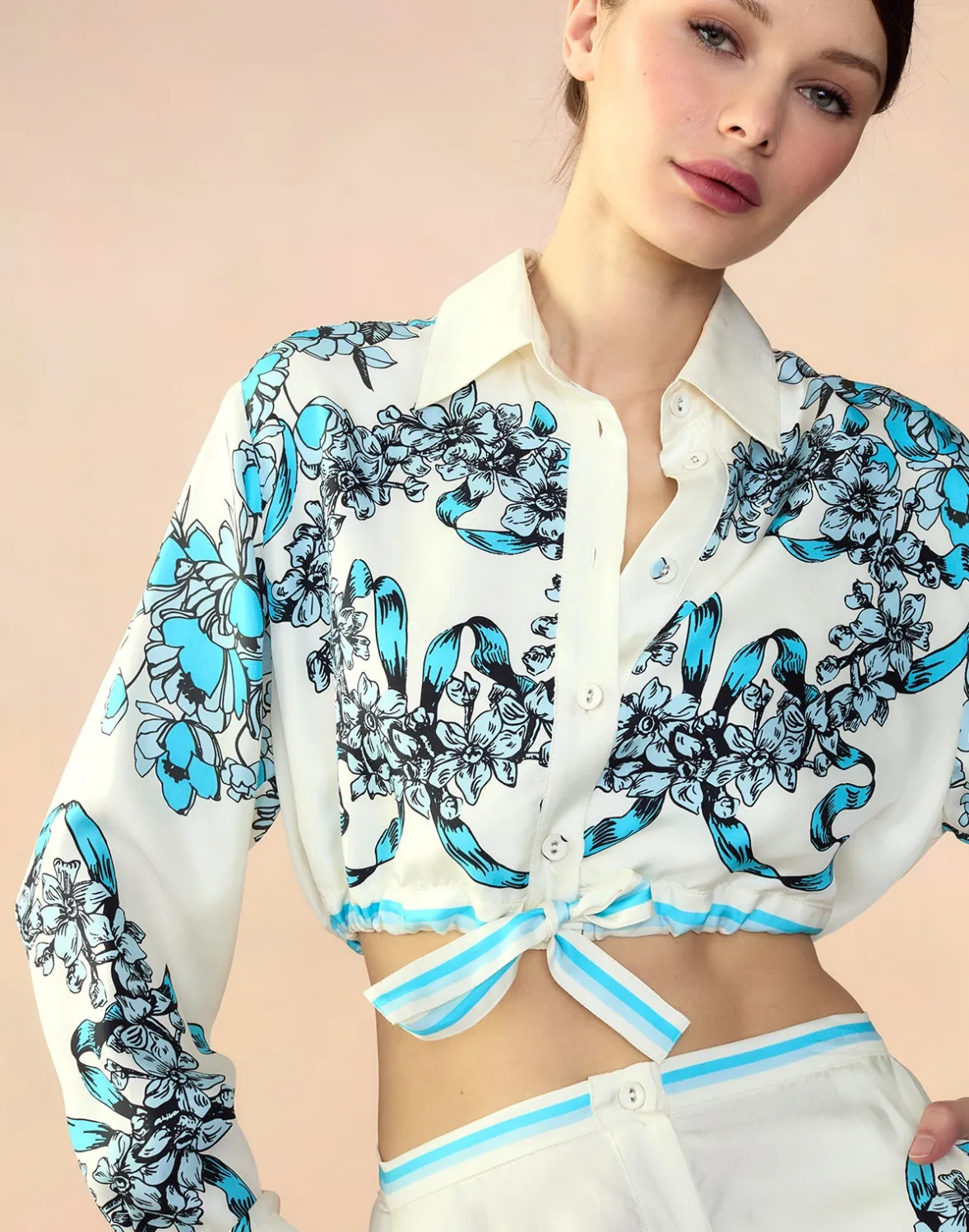 Cynthia Rowley Marseille Shirt- Tops