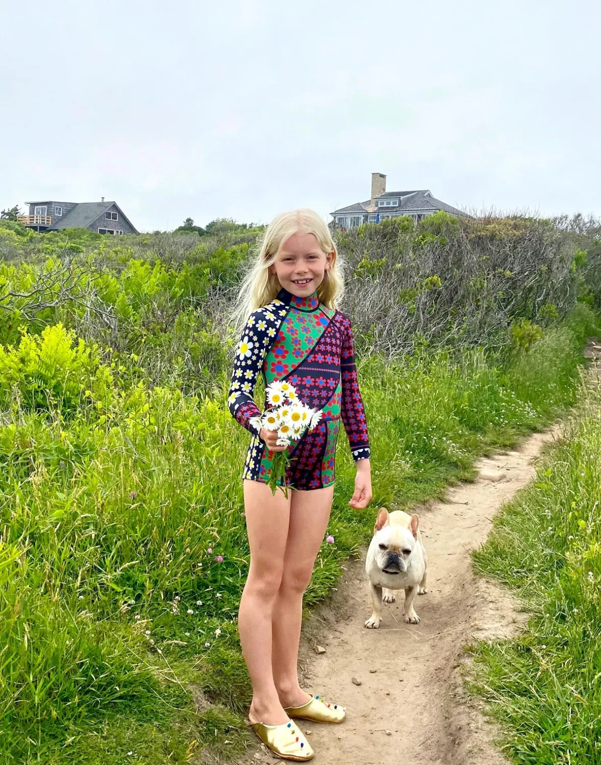 Cynthia Rowley Mia Daisy Patchwork Kids Wetsuit- Surf & Swim