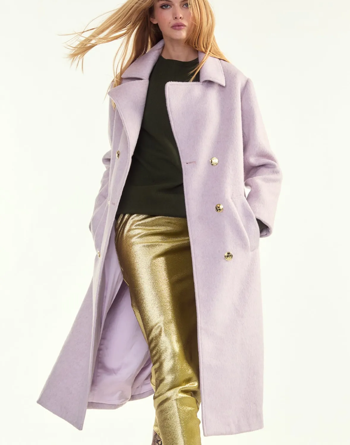 Cynthia Rowley Noa Wool Trench Coat- Jackets & Coats