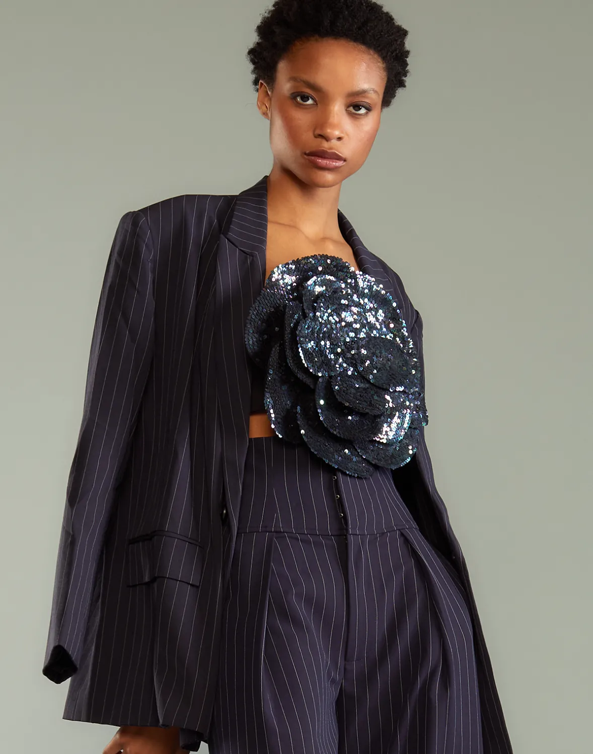 Cynthia Rowley Pinstripe Blazer- Tops | Jackets & Coats