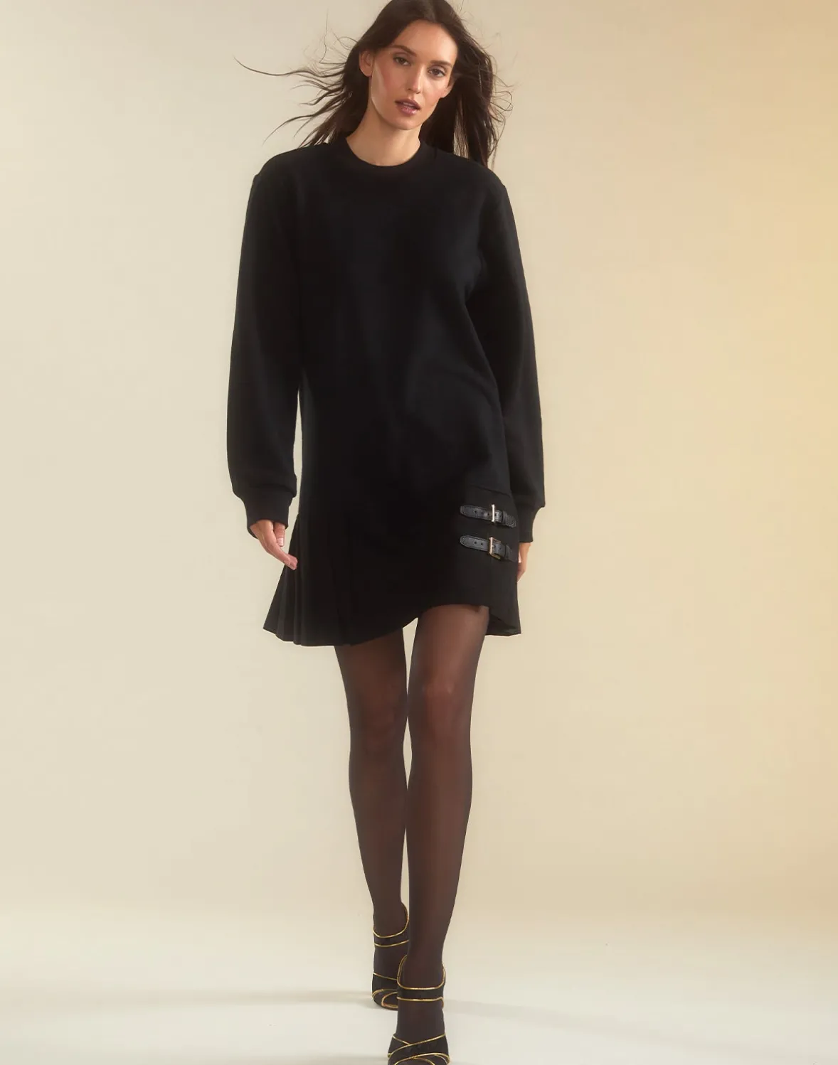 Cynthia Rowley Preston Kilt Sweatshirt Dress- Dresses