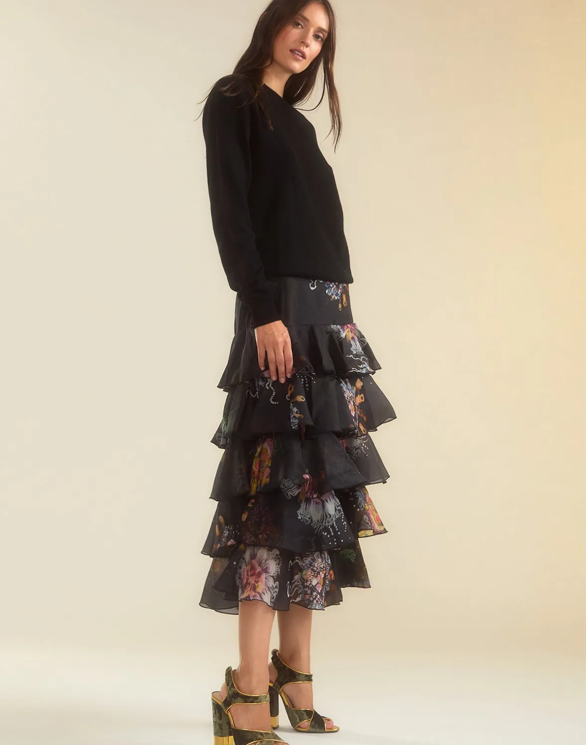 Cynthia Rowley Prim Silk Organza Skirt- Bottoms