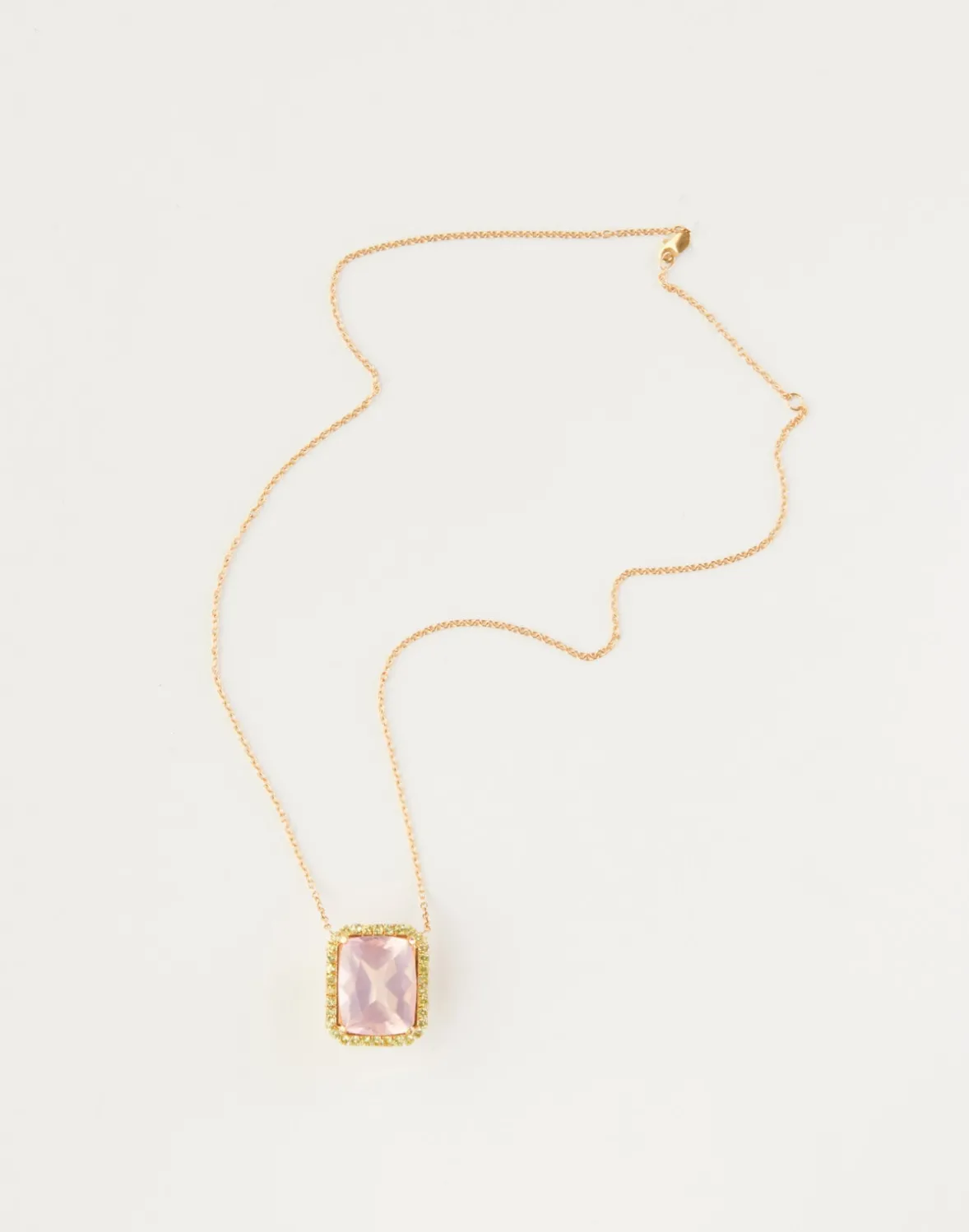 Cynthia Rowley Rose Quartz and Peridot Pendant- Accessories | Accessories