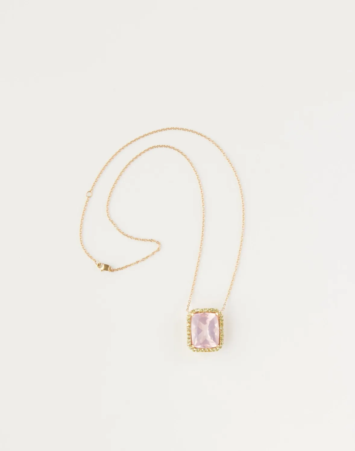 Cynthia Rowley Rose Quartz and Peridot Pendant- Accessories | Accessories