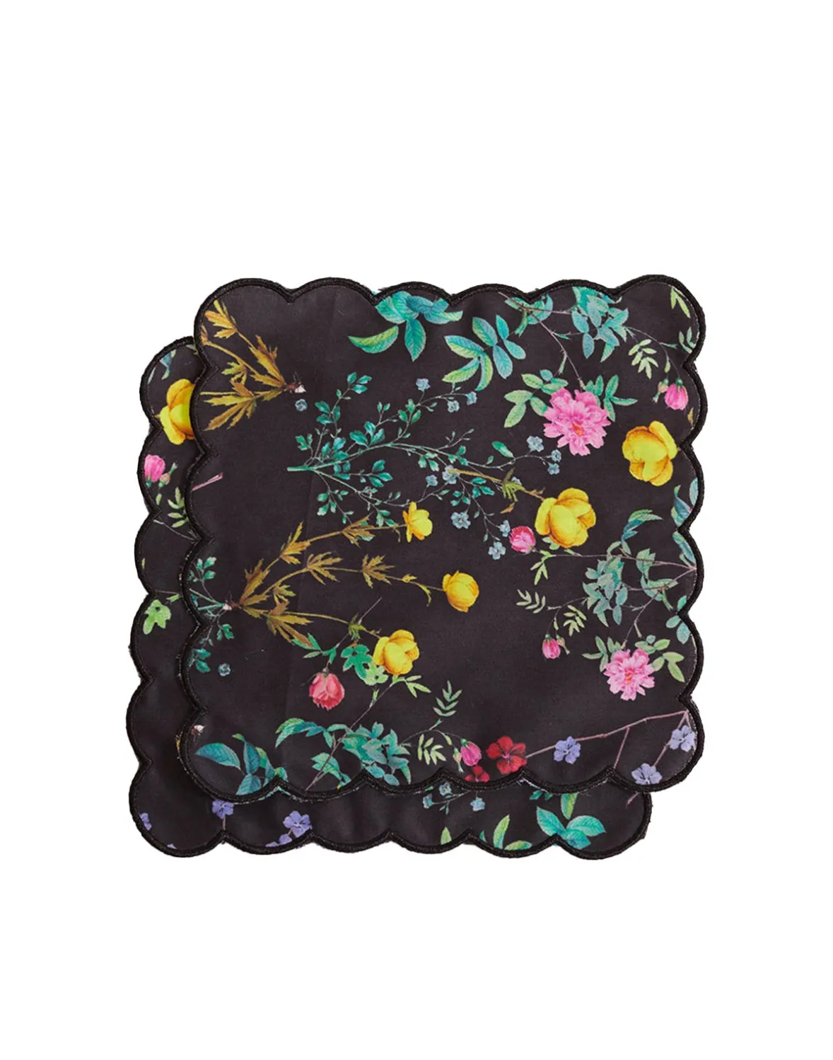 Cynthia Rowley Scallop Embroidered Edge Cocktail Napkin- Home