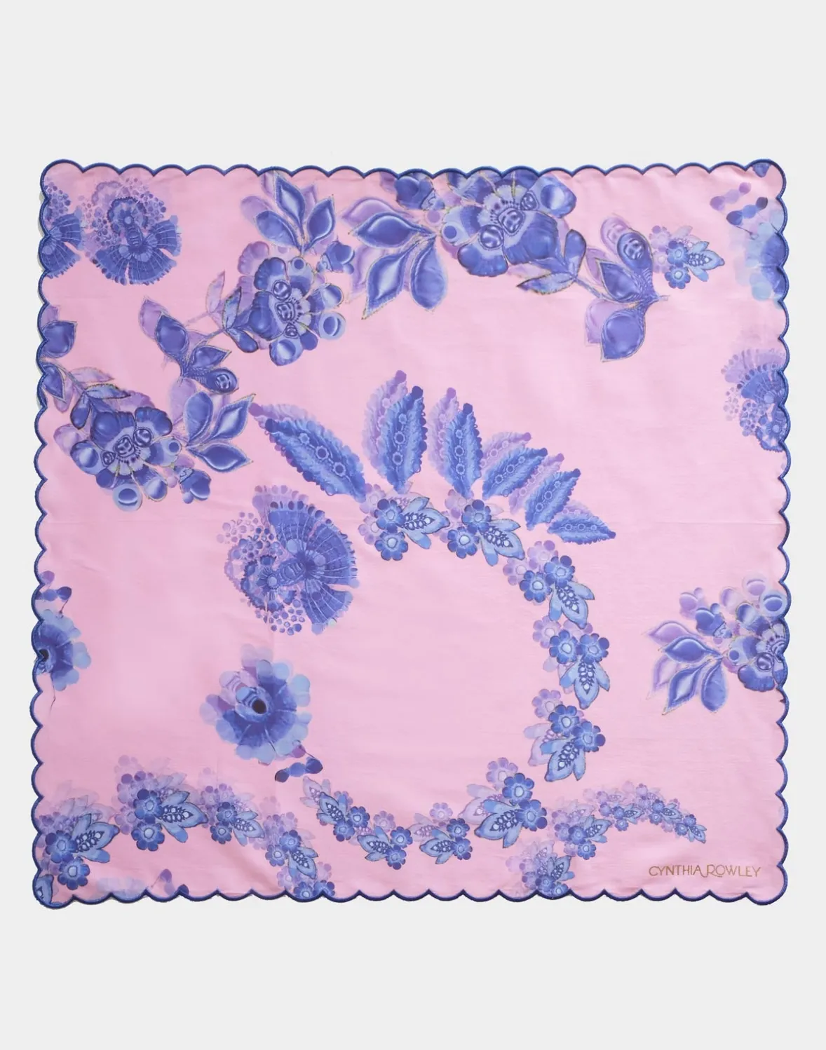 Cynthia Rowley Scallop Embroidered Edge Dinner Napkin- Home