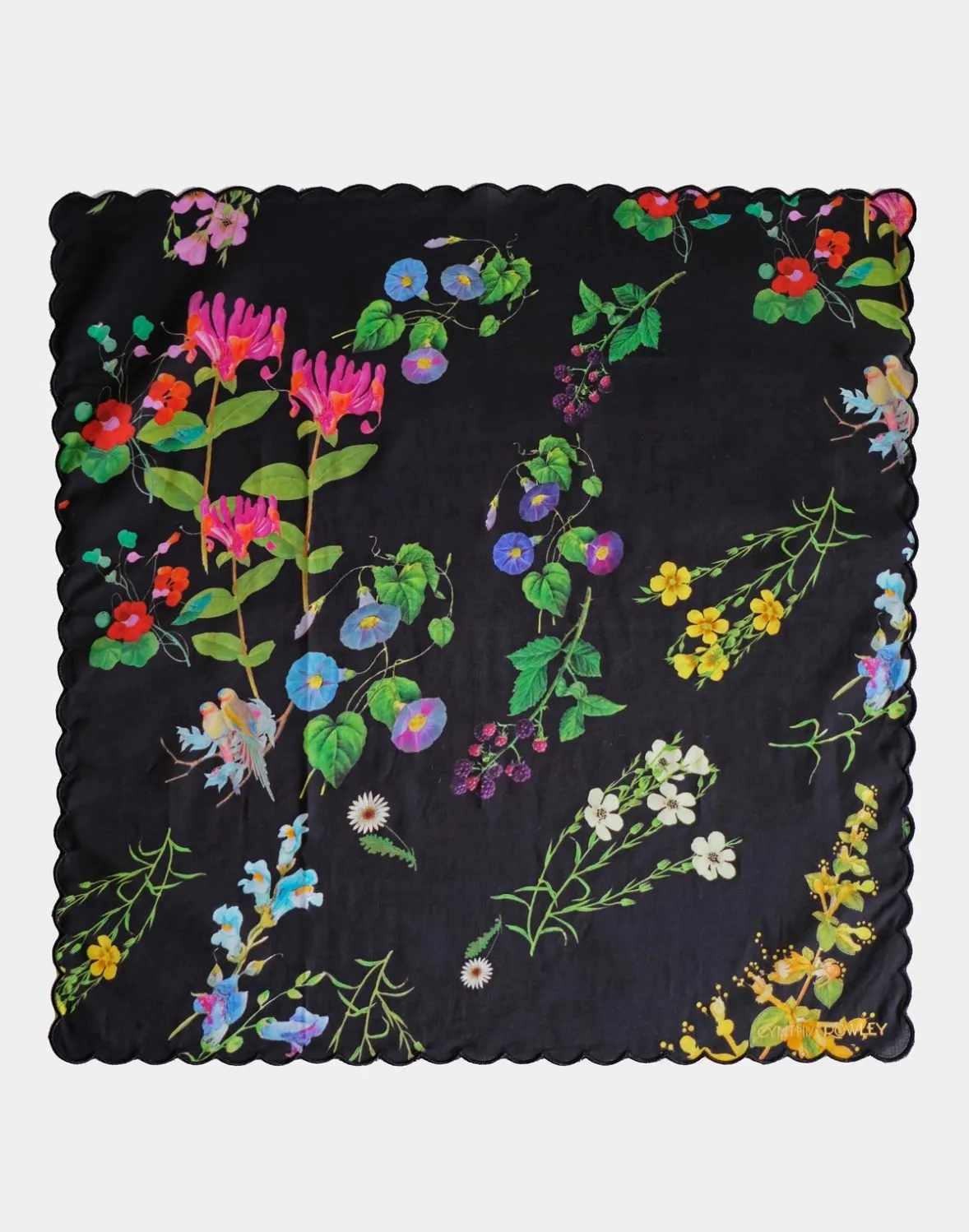 Cynthia Rowley Scallop Embroidered Edge Dinner Napkin- Home