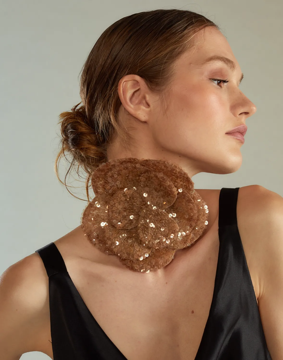 Cynthia Rowley Sequin Flower Tie- Accessories | Accessories