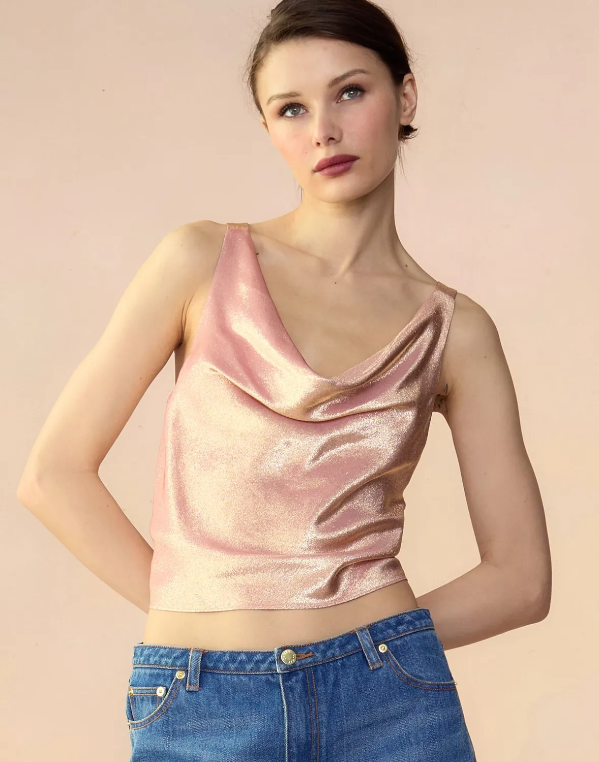 Cynthia Rowley Shimmering Siren Top- Tops