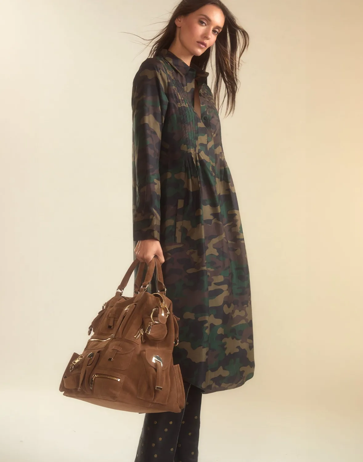 Cynthia Rowley Silk Taffeta Shirt Dress- Dresses