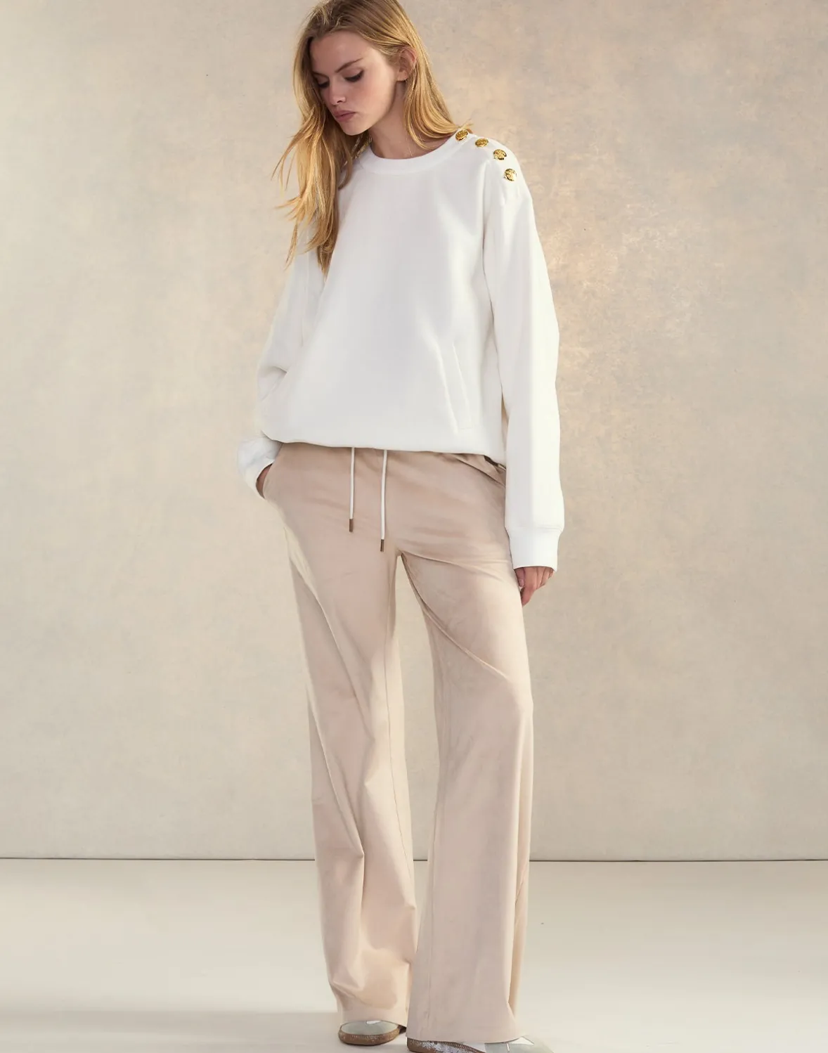 Cynthia Rowley Sleek Ultrasuede Lounge Pant- Bottoms