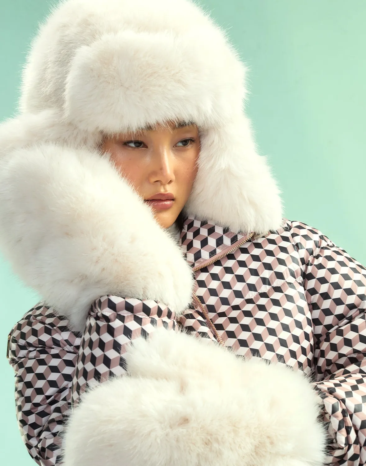 Cynthia Rowley Snow Bunny Trapper Hat- Accessories | Accessories