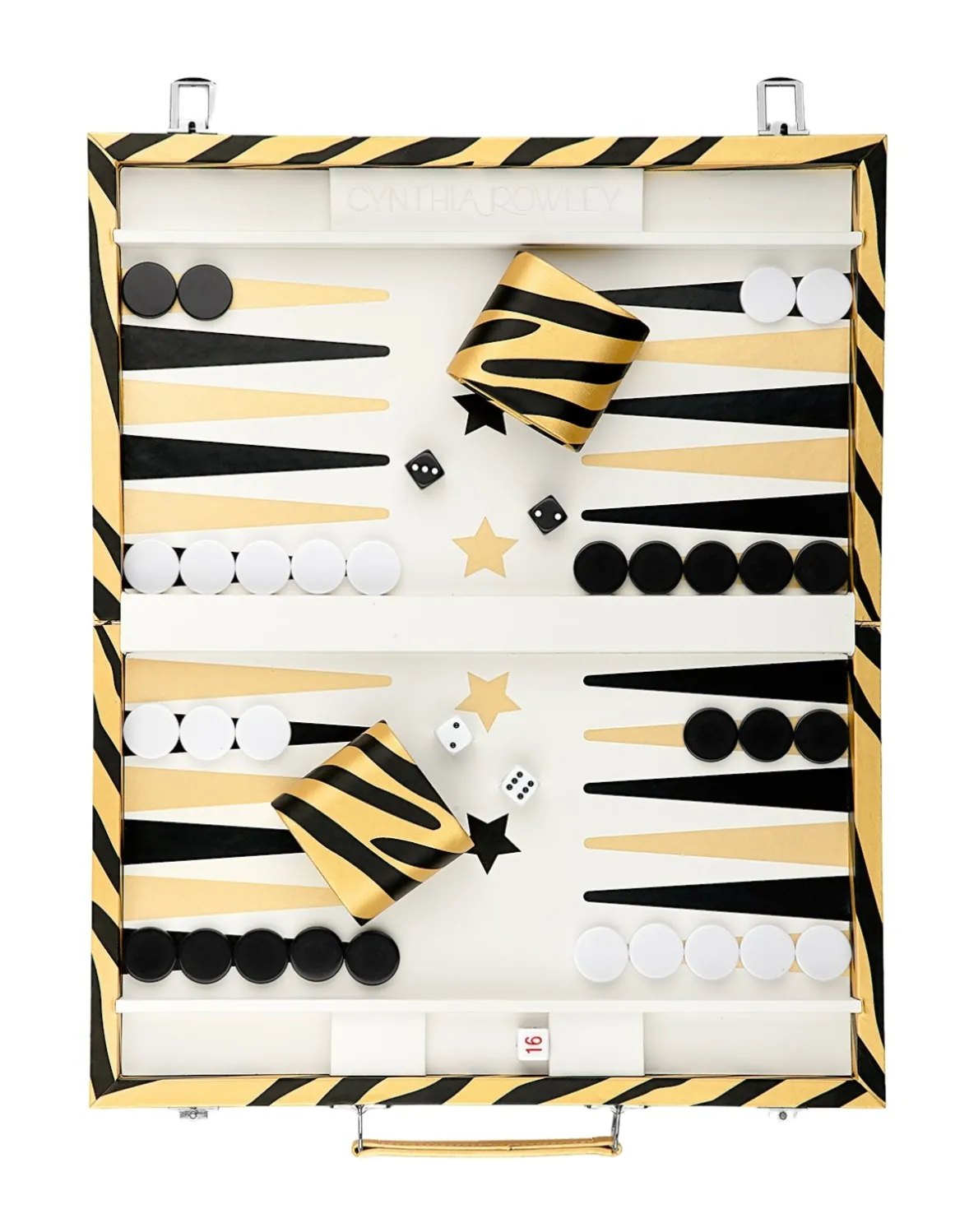 Cynthia Rowley Vegan Leather Backgammon Set- Accessories | Accessories