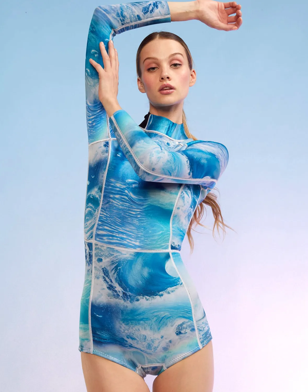 Cynthia Rowley Watercamo Wetsuit- Surf & Swim